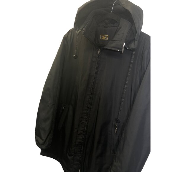 Fendi Vintage 90's Black Soft Shell Over Sized Hoodie Jacket - Picture 1 of 11
